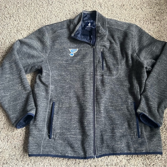 Johnnie-O Full Zip Fleece Jacket XL St. Louis Blues Hockey NHL - Picture 3 of 6